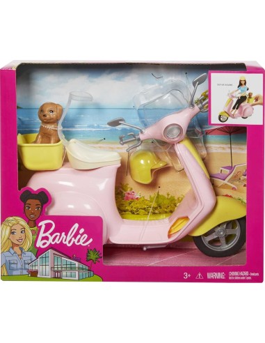 GIOCATTOLO PUBBLICIZZATO: vendita online BARBIE SCOOTER E CAGNOLINO in offerta