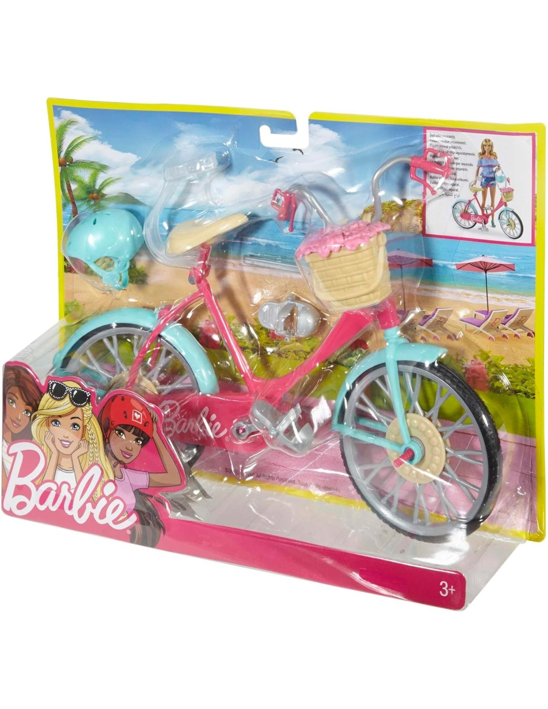 GIOCATTOLO PUBBLICIZZATO: vendita online BICICLETTA BARBIE, CASCO, ACCESSORI, MULTICOLORE, GIOCATTOLI, 3+ ANNI, PER BAMBOLE i...
