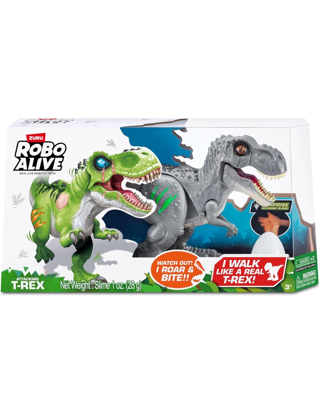 GIOCHI BOY: vendita online ROBO ALIVE T-REX DINOSAURO ELETTRONICO CON SLIME in offerta