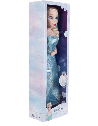 GIOCATTOLO PUBBLICIZZATO: vendita online FROZEN, BAMBOLA, ELSA, 80 CM, COMPLETAMENTE ARTICOLATA, ACCESSORI, COMPAGNA DI GIOCO...