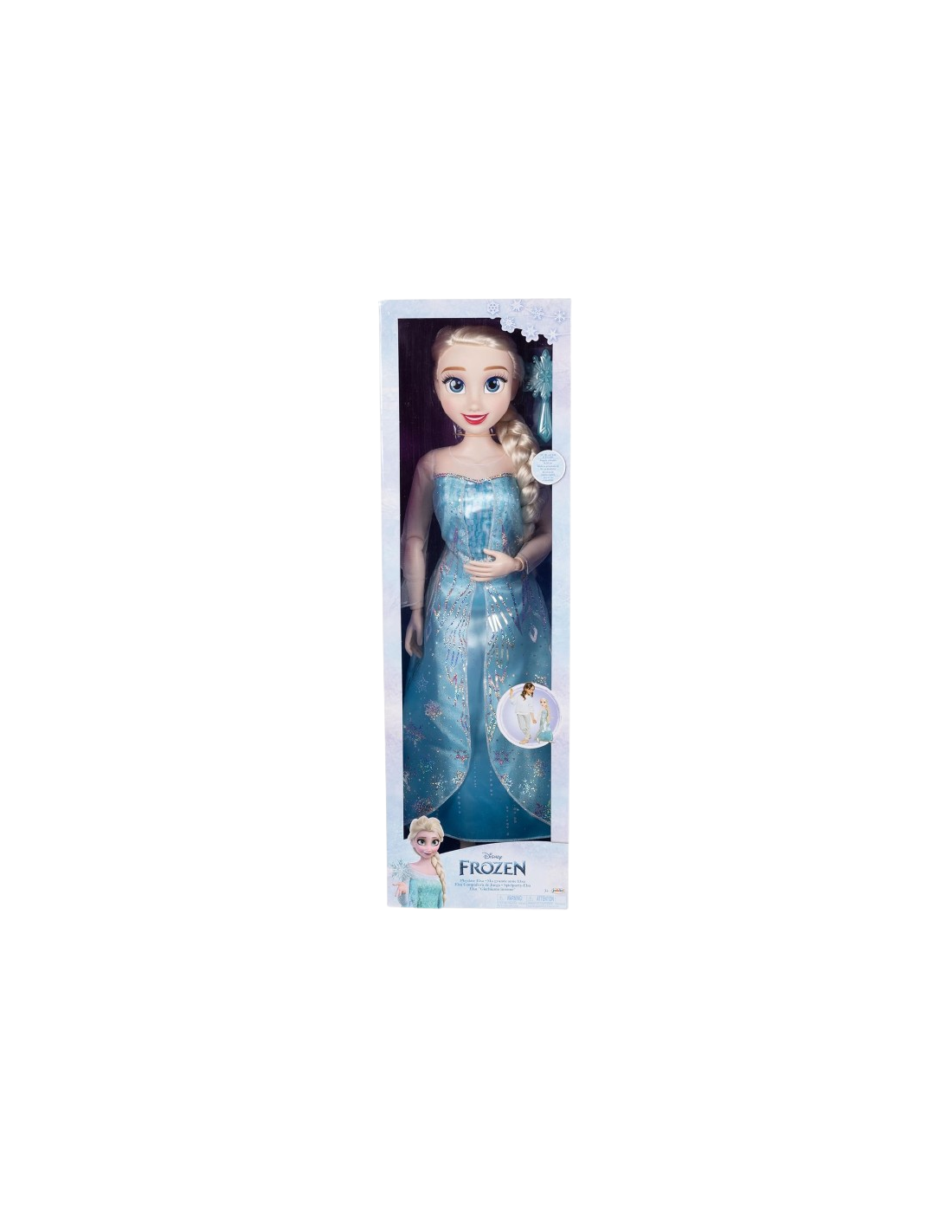 GIOCATTOLO PUBBLICIZZATO: vendita online FROZEN, BAMBOLA, ELSA, 80 CM, COMPLETAMENTE ARTICOLATA, ACCESSORI, COMPAGNA DI GIOCO...