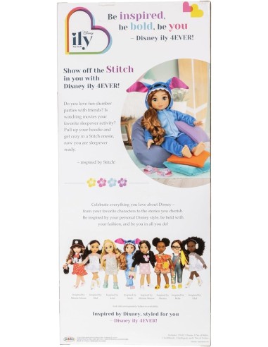 GIOCATTOLO PUBBLICIZZATO: vendita online DISNEY ILY JK229424 BAMBOLA 45CM COSTUME STITCH in offerta