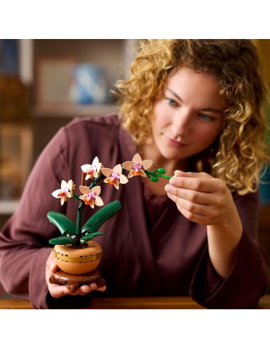 GIOCATTOLO PUBBLICIZZATO: vendita online LEGO BOTANICAL 10343 MINI-ORCHIDEA, FIORI ARTIFICIALI, VASO, DECORAZIONE CASA, MODEL...