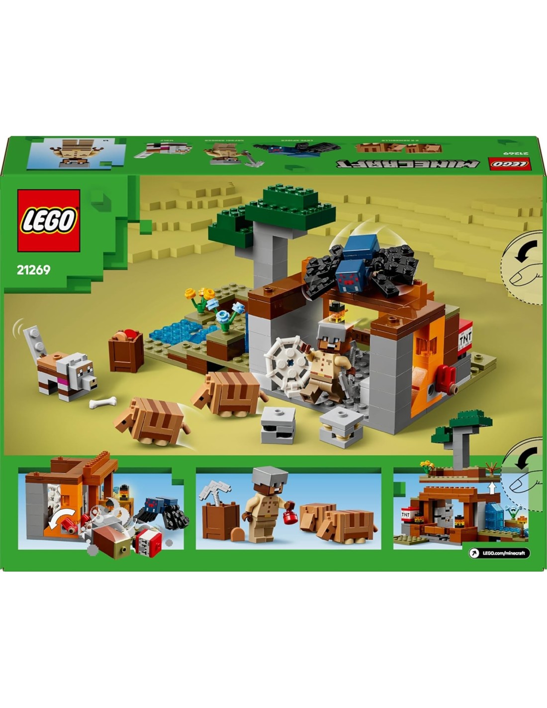 GIOCATTOLO PUBBLICIZZATO: vendita online LEGO MINECRAFT SPEDIZIONE NELLA MINIERA DELL'ARMADILLO in offerta