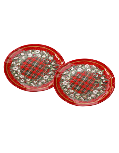 84270 SET 2 PIATTINI MELAMINA PATCHWORK