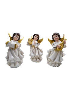 DECORAZIONE ANGELO RESINA 14X26CM ASSORTITO