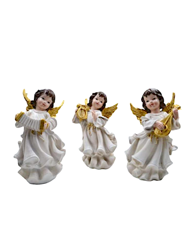 DECORAZIONE ANGELO RESINA 14X26CM ASSORTITO