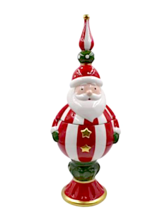 DECORAZIONE BABBO NATALE CERAMICA 47CM