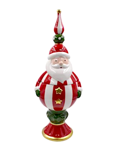 DECORAZIONE BABBO NATALE CERAMICA 47CM