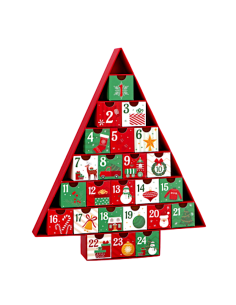 CALENDARIO AVVENTO 111773 ALBERO CARTONE 32X39CM
