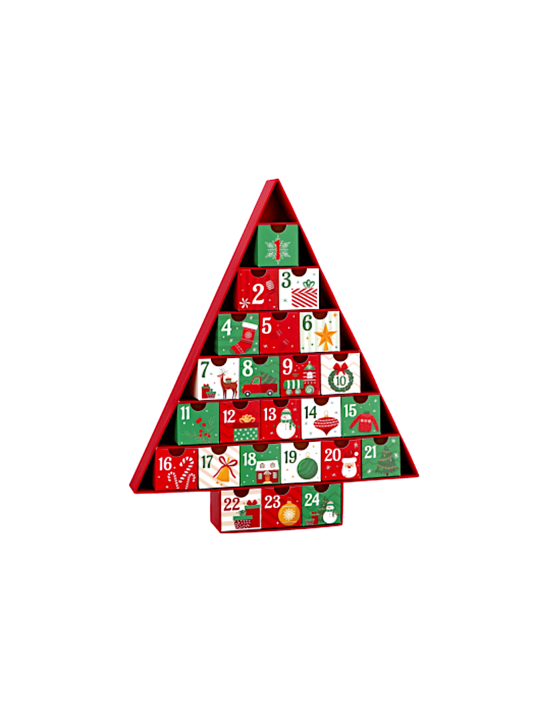 CALENDARIO AVVENTO 111773 ALBERO CARTONE 32X39CM