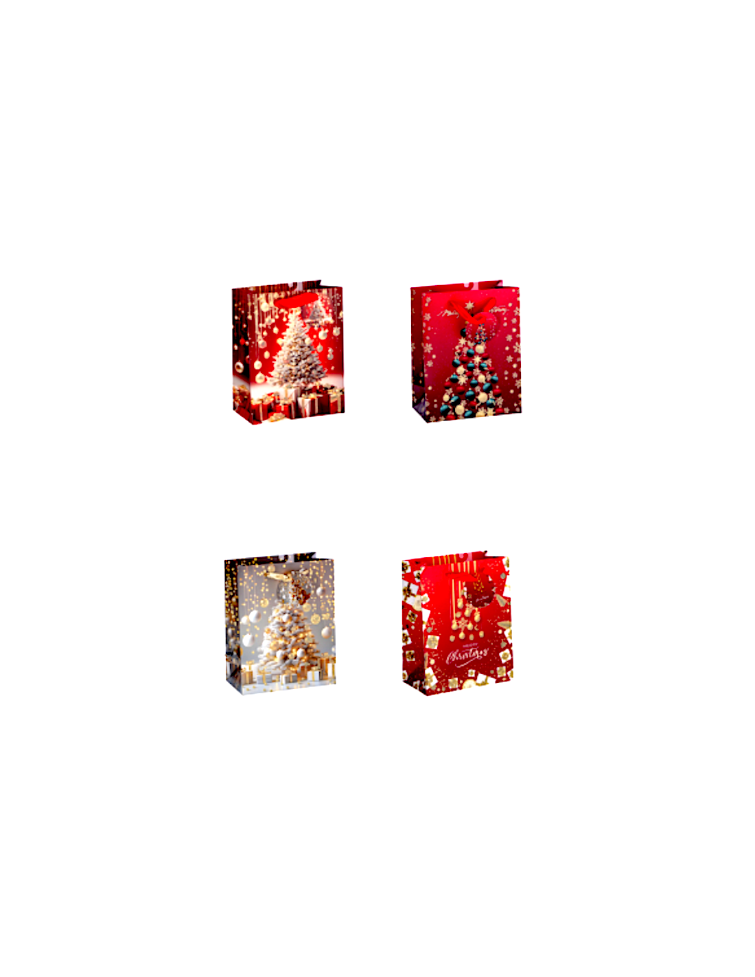 SACCHETTO REGALO 113841 NATALIZIO 18X10X23CM ASSORTITO