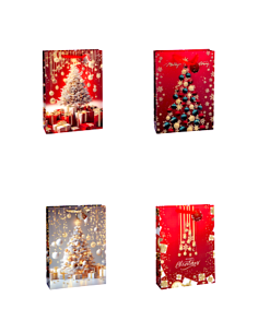SACCHETTO REGALO 113843 NATALIZIO 33X10X46CM ASSORTITO