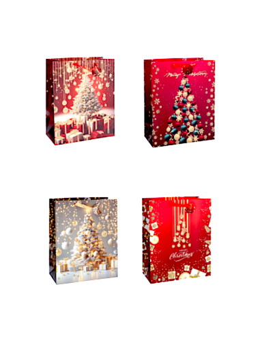 SACCHETTO REGALO 113844 NATALIZIO 41X21X50CM ASSORTITO