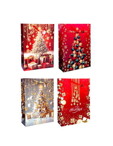 SACCHETTO REGALO 113845 NATALIZIO 50X20X70CM ASSORTITO