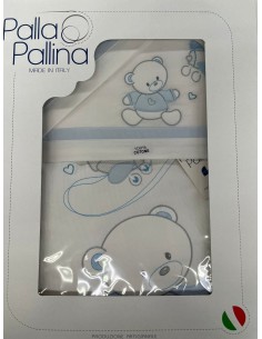 Piumone e lenzuola carrozzina Avviatore Cielo con orsetto | Shopincasa