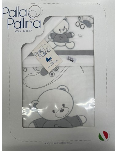Piumone e lenzuola carrozzina Avviatore Grigio con orsetto | Shopincasa