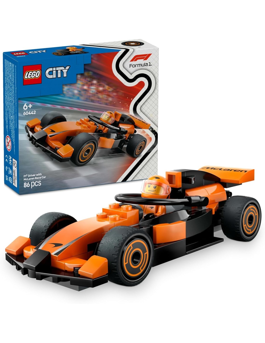 GIOCATTOLO PUBBLICIZZATO: vendita online LEGO CITY PILOTA E MONOPOSTO MCLAREN F1 in offerta