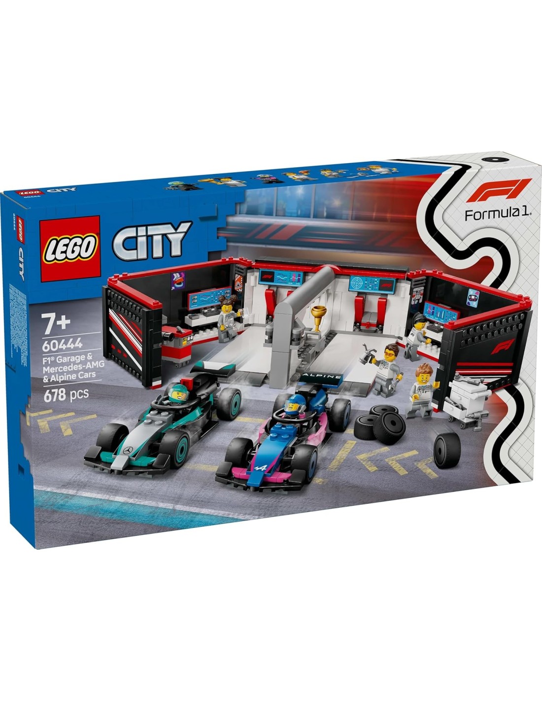 GIOCATTOLO PUBBLICIZZATO: vendita online LEGO CITY GARAGE CON MONOPOSTO MERCEDES AMG E ALPINE F1 in offerta