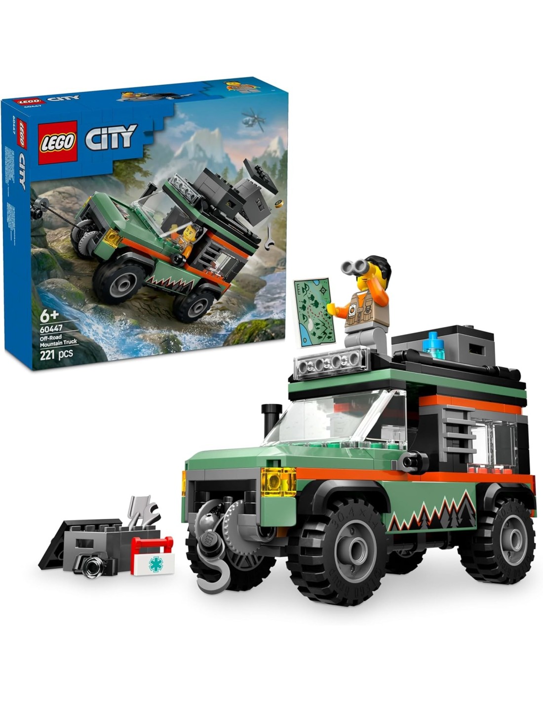 GIOCATTOLO PUBBLICIZZATO: vendita online LEGO CITY FUORISTRADA DI MONTAGNA 4X4 in offerta