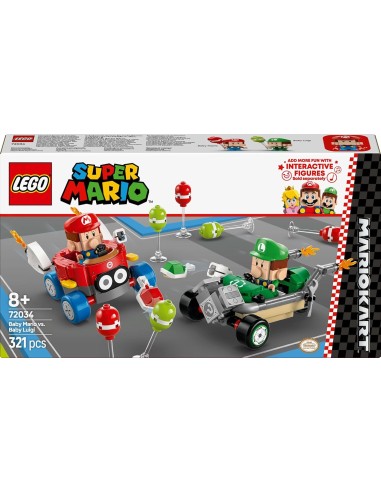 LEGO Super Mario Mario Kart: Baby Mario vs Baby Luigi - Set 7+ | Shop in Casa