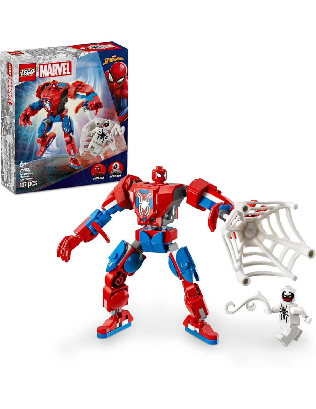 GIOCATTOLO PUBBLICIZZATO: vendita online LEGO MARVEL MECH DI SPIDERMAN CONTRO ANTI-VENOM in offerta