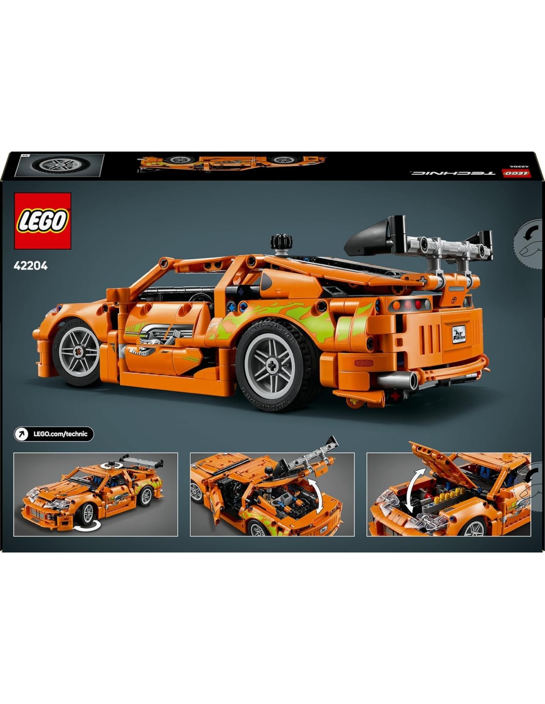 GIOCATTOLO PUBBLICIZZATO: vendita online LEGO TECHNIC FAST AND FURIOS TOYOTA SUPRA MK4 in offerta