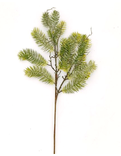 RAMO AGHI PINO PLASTICA 65CM CRISTALLO