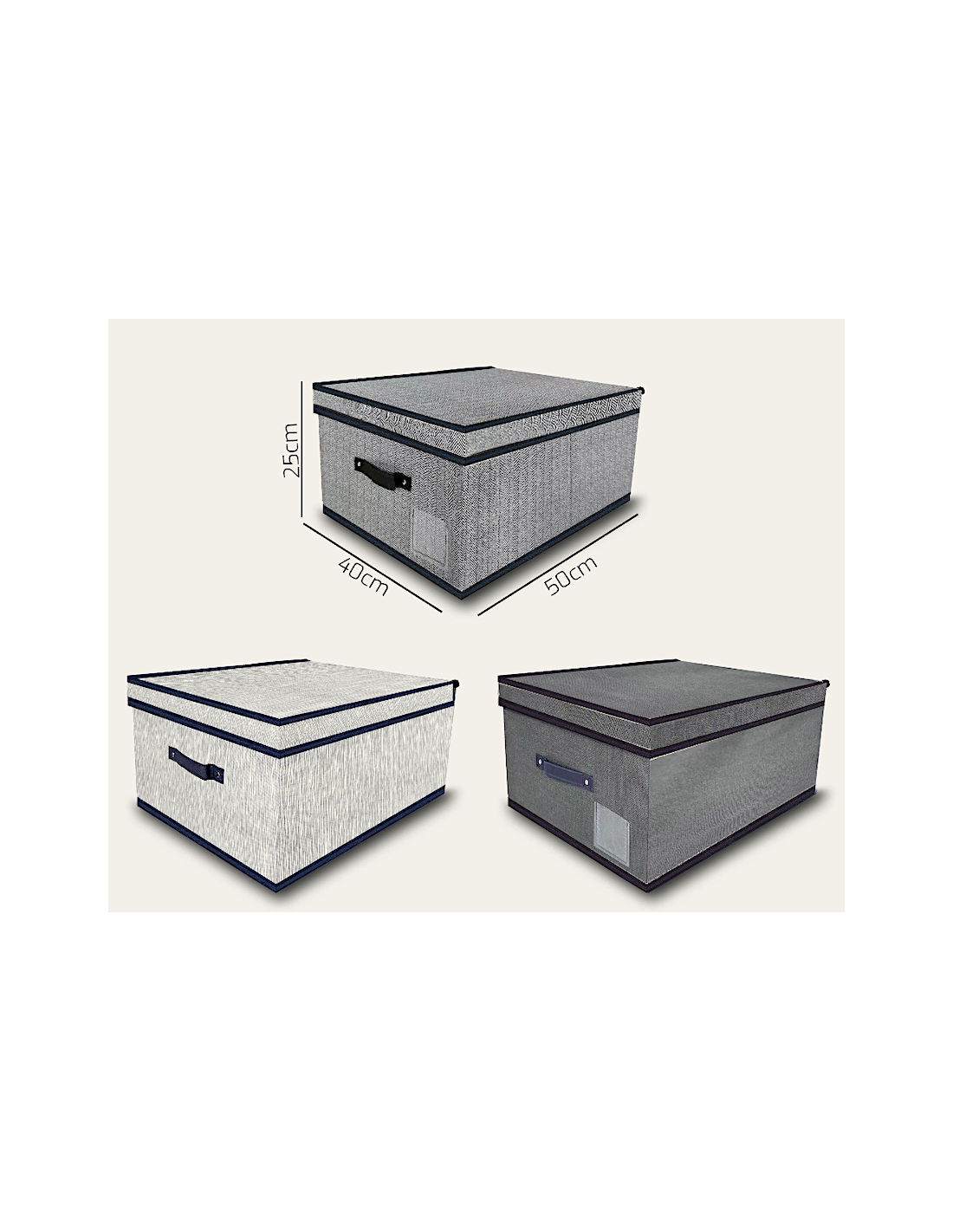 Arca Scatola di Riponimento 50x40x25 cm Colori Assortiti | Shopincasa.it