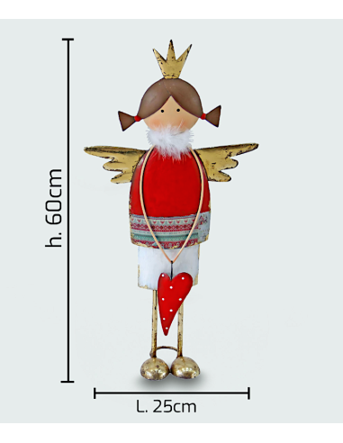 SOGGETTO PRINCIPESSA POIS 60CM METALLO