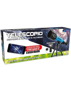 PRESCOLARI: vendita online TELESCOPIO ASTRONOMICO POTENZA 90 PLASTIART 74211 in offerta