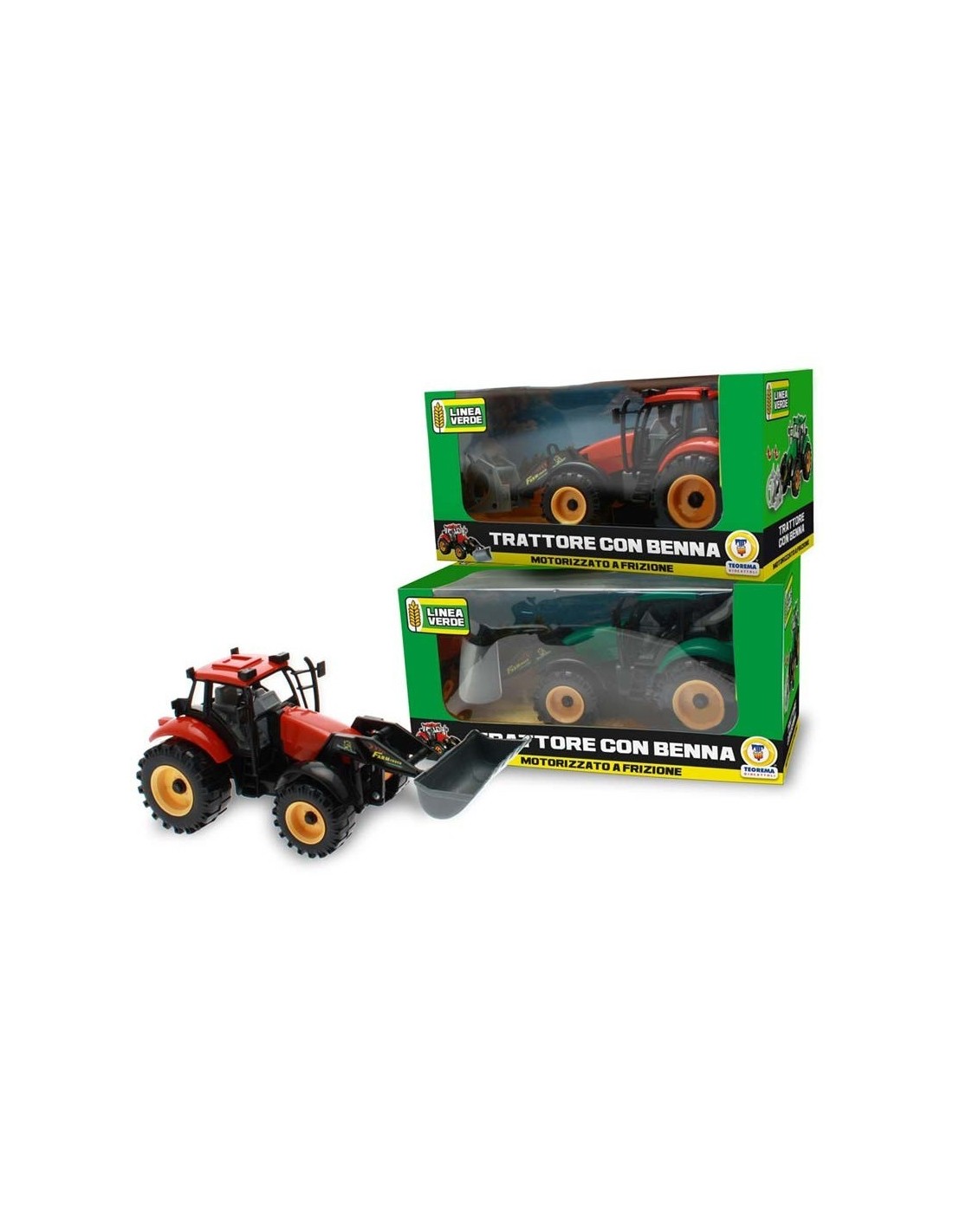 PRESCOLARI: vendita online LINEA VERDE TRATTORE GIOCATTOLO A FRIZIONE CON BENNA ASSORTITO in offerta