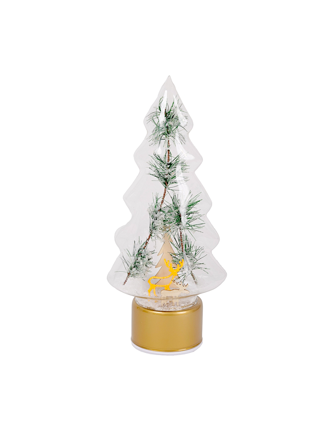 OGGETTISTICA NATALE: vendita online Decorazione albero di Natale H34cm in vetro con renna e luce - La magia di Natale a casa ...