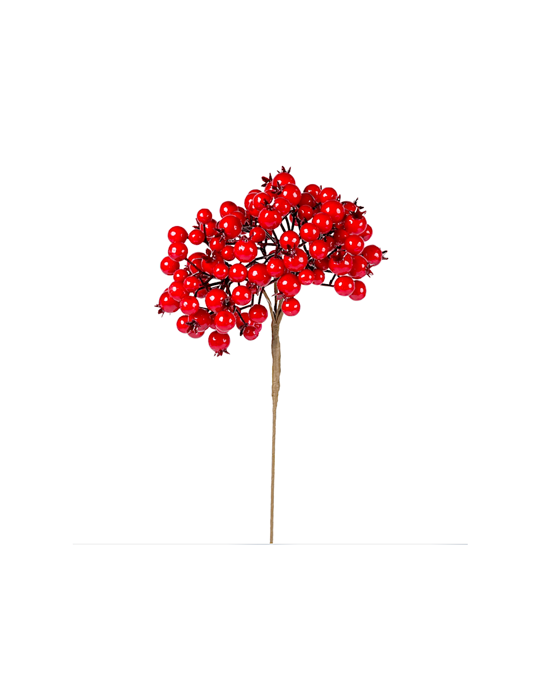 PICK: vendita online Decorazione pick di Natale 28x58cm con bacche rosse in PVC - La magia di Natale a casa tua in offerta