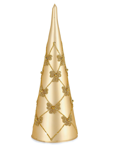 PINO VETRO FLOCK CHAMPAGNE H25CM