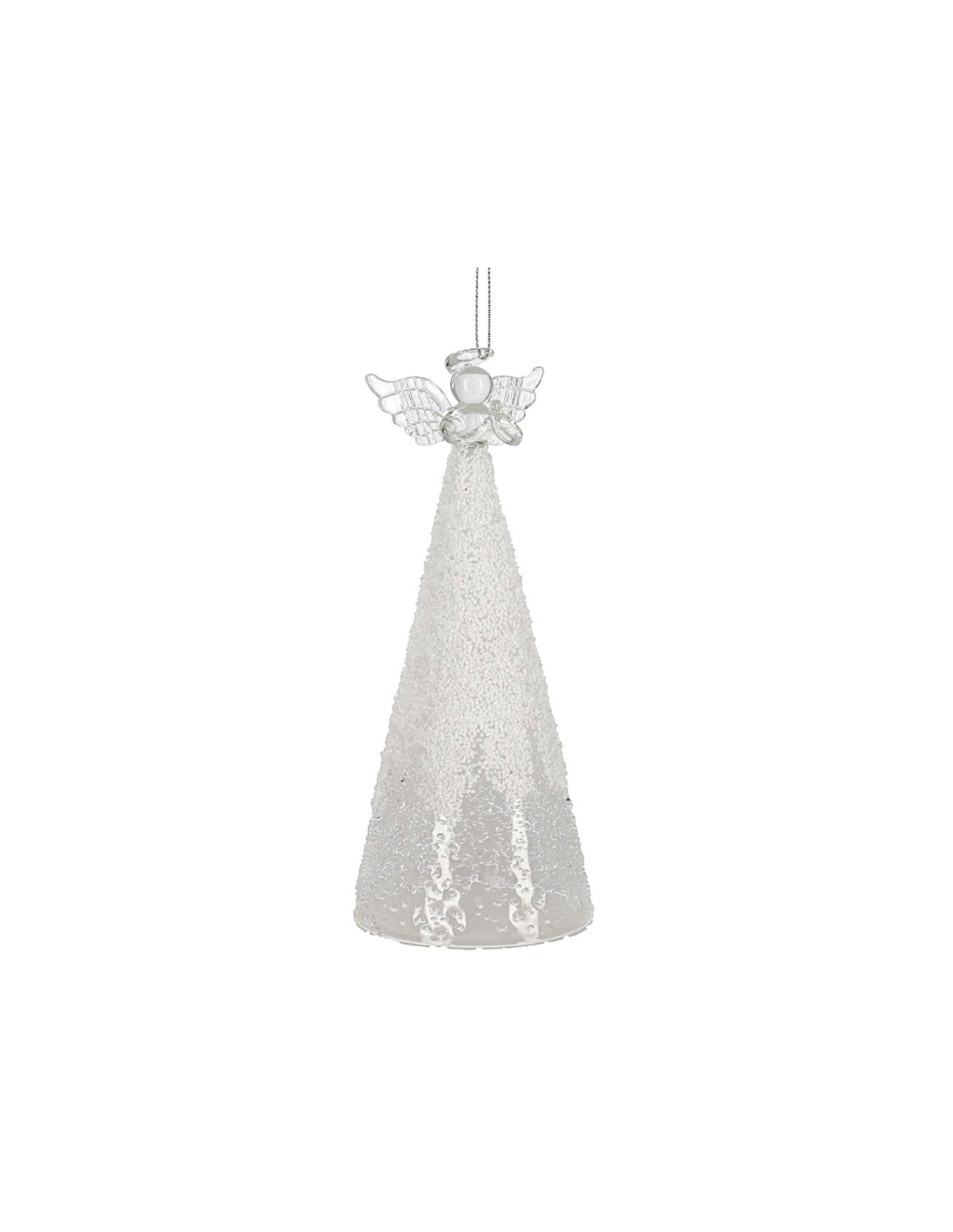 PENDENTE CHEERY VETRO ANGELO TRASPARENTE 19CM