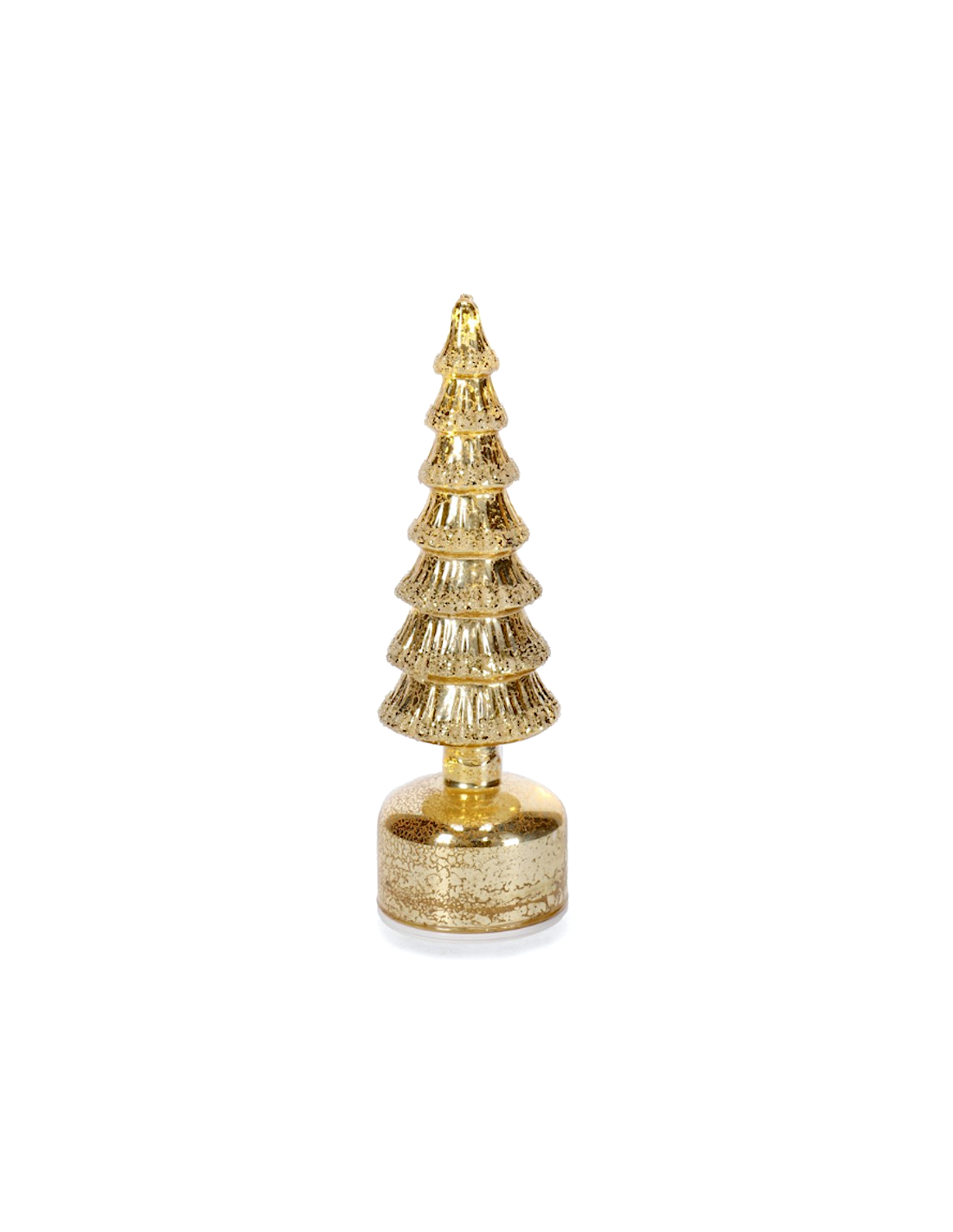 PINO ROTANTE VETRO ISBEL CHAMPANGE H40CM CON LED