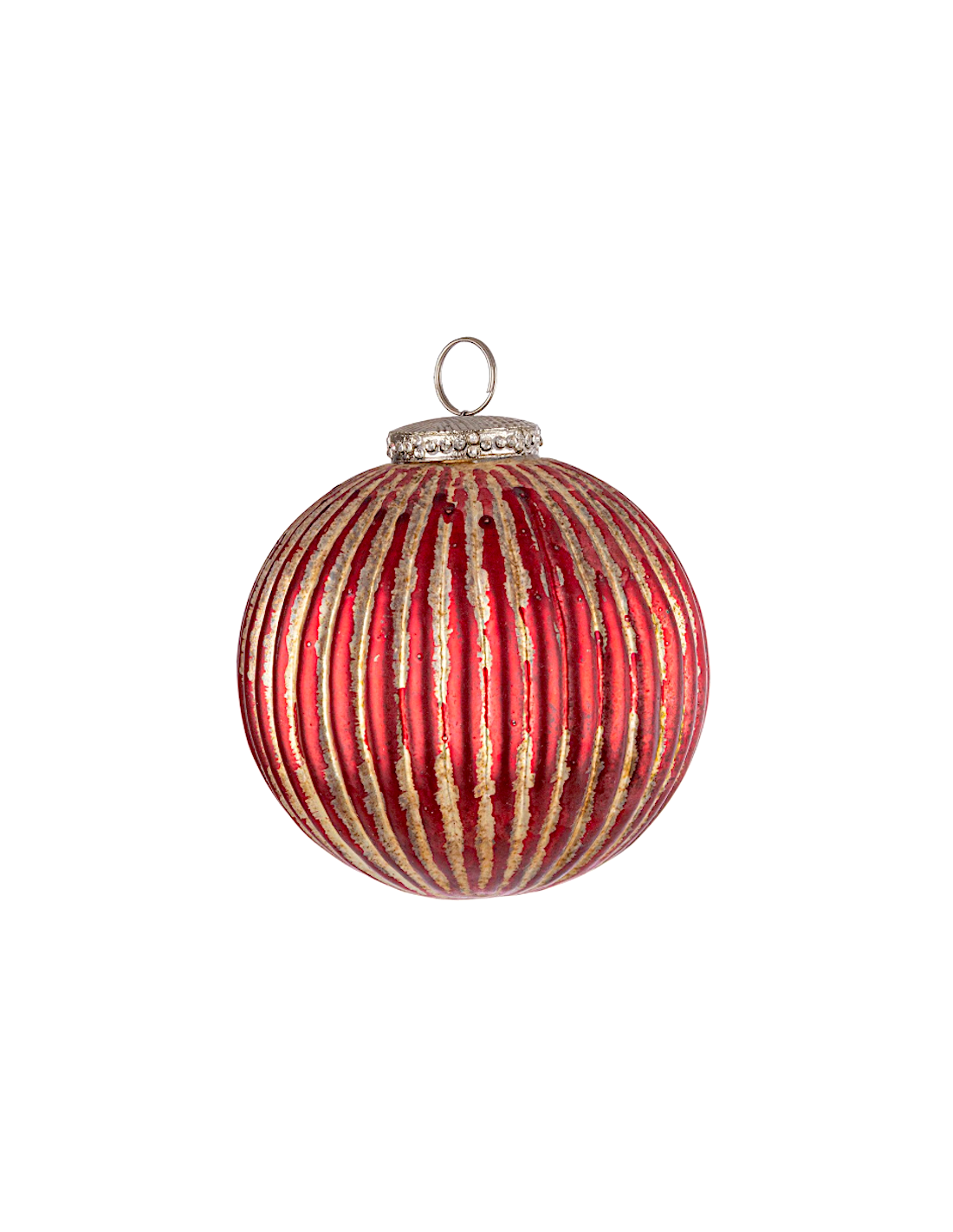 SFERA OLIWIA 10CM VETRO ROSSO