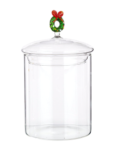BARATTOLO ASTREA VETRO 10X16CM CON CORONA