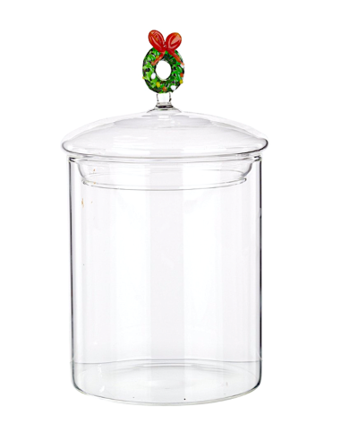 BARATTOLO ASTREA VETRO 10X16CM CON CORONA