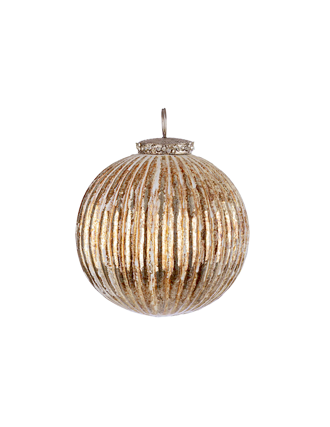 SFERA OLIWIA 10CM VETRO ORO