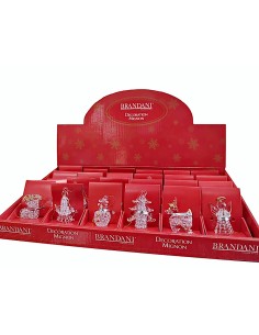 SFERE E PENDAGLI: vendita online Decorazione mignon di Natale soggetti assortiti in vetro Brandani - La magia di Natale a cas...