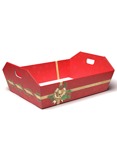 CESTA GRANDE HOLLY JOLLY 43X32X12CM