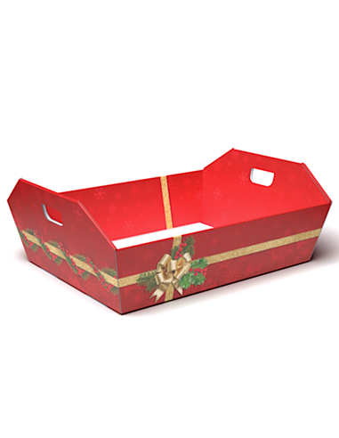 CESTA GRANDE HOLLY JOLLY 43X32X12CM