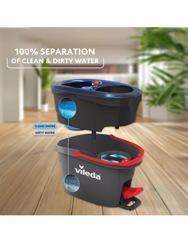 SCOPE E SPAZZOLONI: vendita online Vileda H2Pro Spin Mop System – Secchio con Strizzatore e Mocio Rotante in offerta
