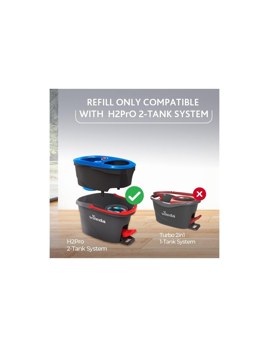 SCOPE E SPAZZOLONI: vendita online Vileda H2Pro Spin Mop System – Secchio con Strizzatore e Mocio Rotante in offerta