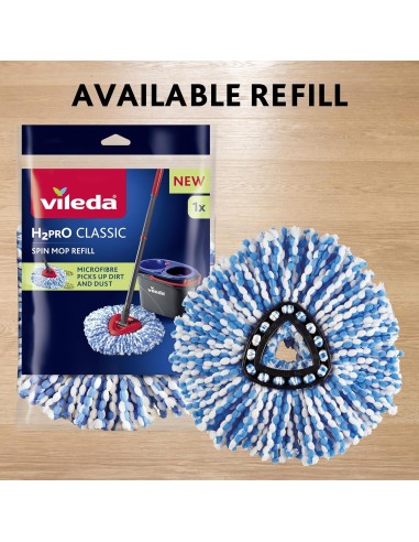 SCOPE E SPAZZOLONI: vendita online Vileda H2Pro Spin Mop System – Secchio con Strizzatore e Mocio Rotante in offerta