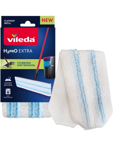PANNI MICROFIBRA E PAVIMENTI: vendita online Vileda H2Pro Flat Mop Ricambio – Panno Microfibra Sostitutivo in offerta