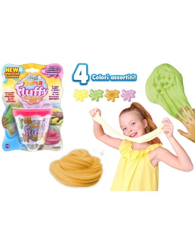 PRESCOLARI: vendita online SLIMY SUPER FLUFFLY 100GR ASSORTITO in offerta