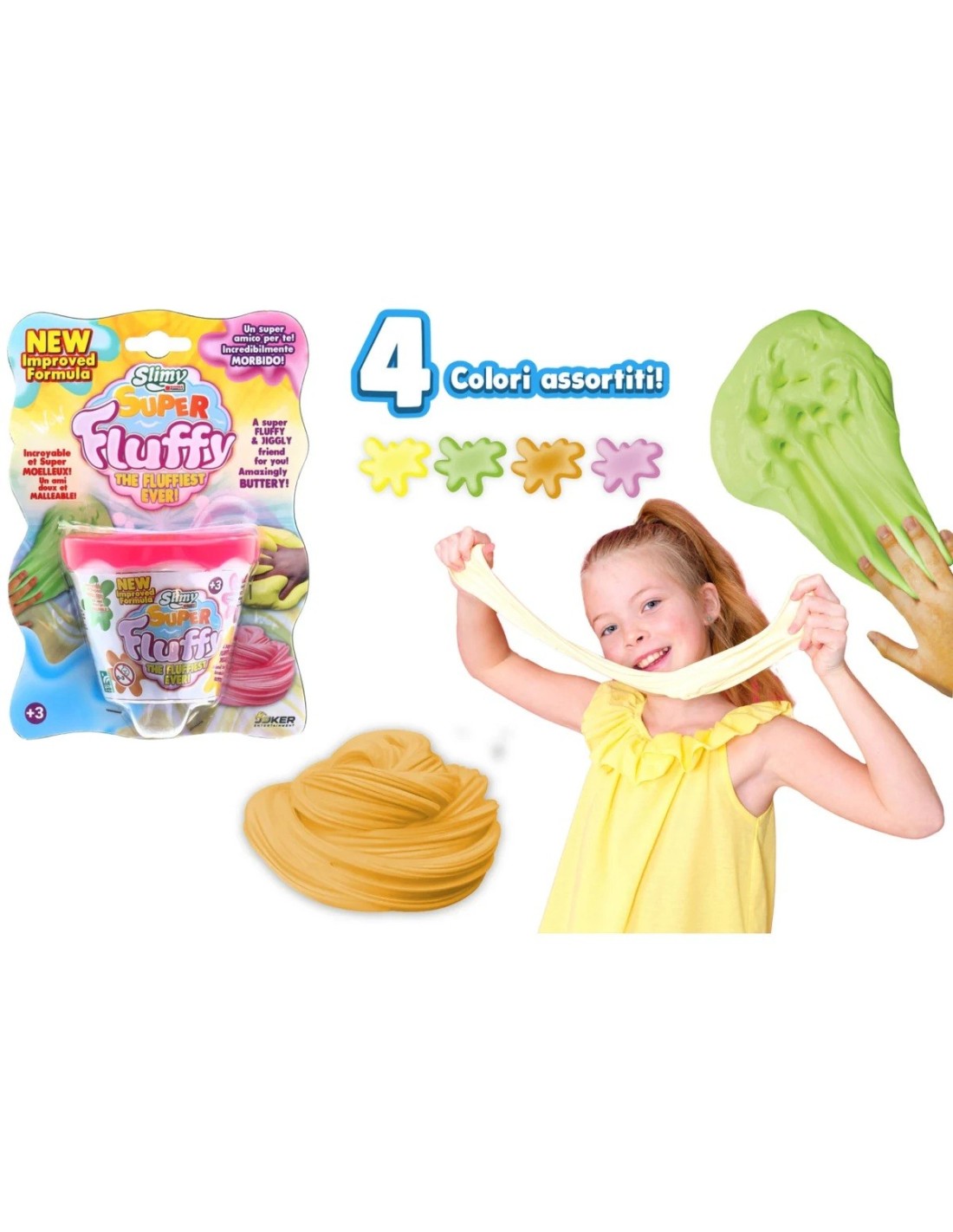 PRESCOLARI: vendita online SLIMY SUPER FLUFFLY 100GR ASSORTITO in offerta